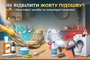 Як відбілити жовту підошву на взутті: ефективні засоби та популярні помилки